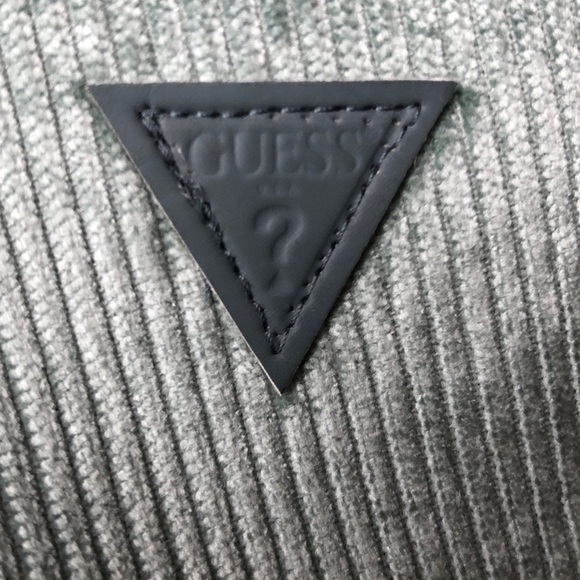 NWT GUESS Women’s High Rise Flare Shimmery Dusty Teal Corduroy Pants Size 31 - Picture 12 of 12